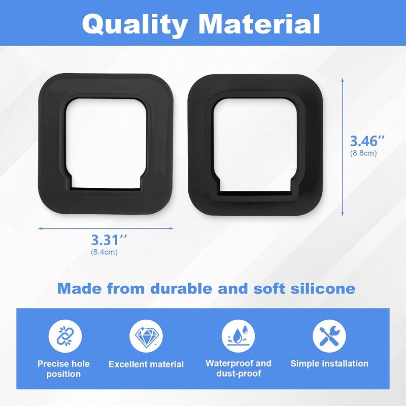 REEYEAR 2 Pack Window Mount fits for Wyze Cam V4/V3 – Stick-On Glass Camera Holder for Outdoor Monitoring, Birdwatching, Pet Viewing, No-Drill Mount for Renters – Not for Double Pane or Frosted Glass,Black - Image 5